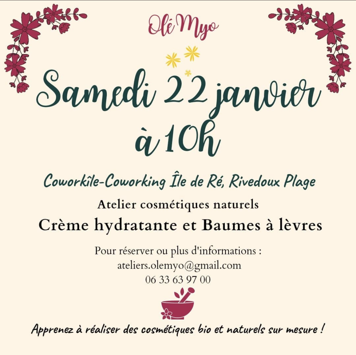 Atelier Cosmétique brunch-ile-de-re