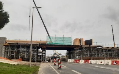 Une déviation pour sécuriser la passerelle