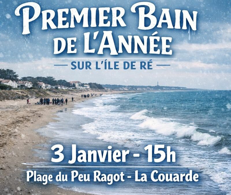 Premier bain de l’année sur l’île de Ré : froid assuré, bonne humeur garantie